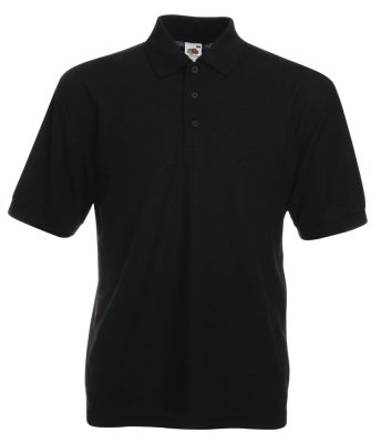 Heren Poloshirts FotL Heavyweight 63-204-0 Zwart