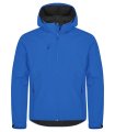 Heren Hoodie Softshell Jas Clique Classic 0200912 Kobalt