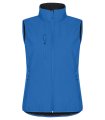 Dames Softshell Bodywarmer Clique Classic 0200916 Kobalt