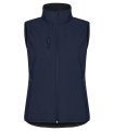 Dames Softshell Bodywarmer Clique Classic 0200916 Dark Navy