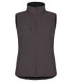 Dames Softshell Bodywarmer Clique Classic 0200916 Donkergrijs