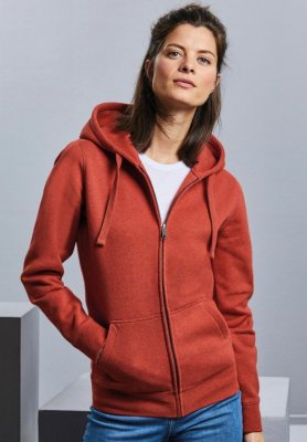 Dames Hoodie Authentic Melange met rits Russell R-263F-0