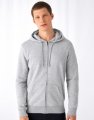 Organische Heren Hoodie met rits B&C WU35B