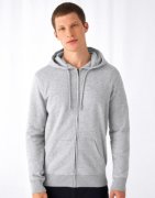 Organische Heren Hoodie met rits B&C WU35B