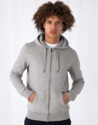 Heren Hoodie met rits B&C KING WU03K