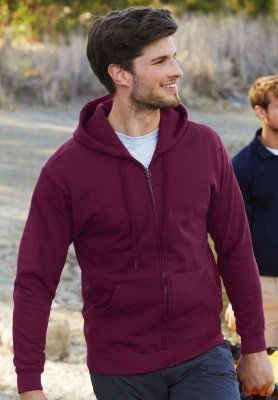 Heren Hoodie Fruit of the loom 62-062-0 Full zip