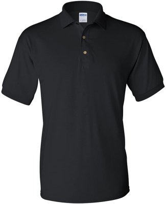 Heren Poloshirts Gildan DryBlend Jersey 8800 Zwart