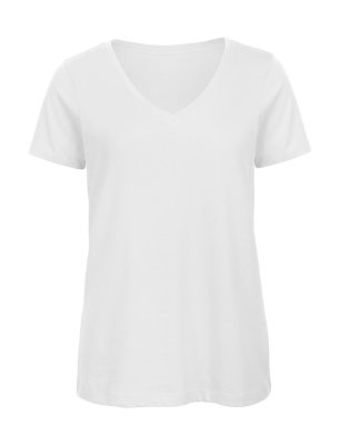 Dames T-shirt V hals Biologisch B&C Inspire 