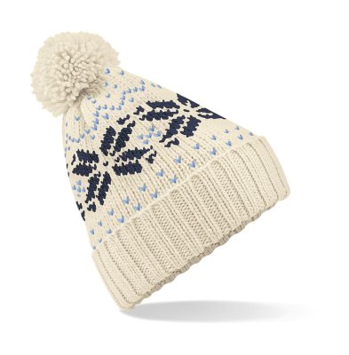 Dames Muts Beechfield Fair Isle Snowstar Beanie B456