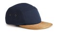 Cap 5 Panel Suede Peak B658