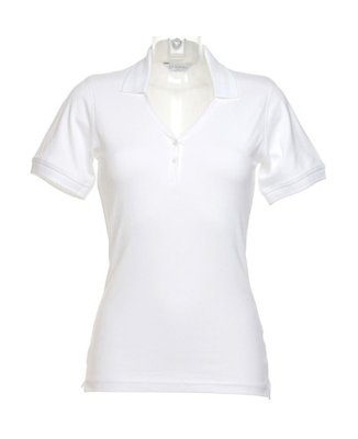 Dames Poloshirt Kustom Kit Sophia V-Neck KK732