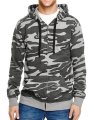 Heren Hoodie camouflage Burnside 8615 black camouflage