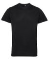 Heren Sportshirt TriDri Hexoflage performance TR010 Black