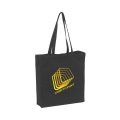 Boodschappentas Black Canvas Shopper