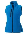 Softshell dames bodywarmer RU141F azure blue