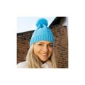 Muts Result cable knit pom pom beanie R149X