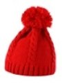 Muts, Muts cable knit pom pom beanie R149X rood