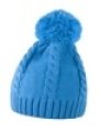 Muts, Muts cable knit pom pom beanie R149X sky blue