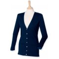 Dames vest V hals Cardigan Henbury H723 french navy