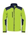 Heren Softshell Jas Santino Tour lime-real navy