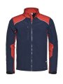 Heren Softshell Jas Santino Tour real navy-red