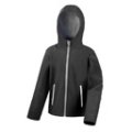 Softshell Jassen Kinder Hooded Result R224J black