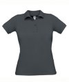 Polo Safran Ladies Polo B&C Safran Pure Women dark grey