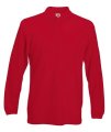 Polo's Kids Long Sleeve Polo Fruit of the Loom 63-201-05 rood