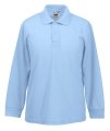 Polo's Kids Long Sleeve Polo Fruit of the Loom 63-201-05 sky blue