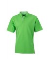 Heren Polo Plain James & Nicholson JN964 lime green-wit