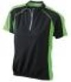 Wielershirt JN419 Ladie's Bike-T zwart-lime