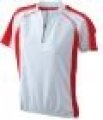 Wielershirt JN420 Men's Bike-T wit-rood