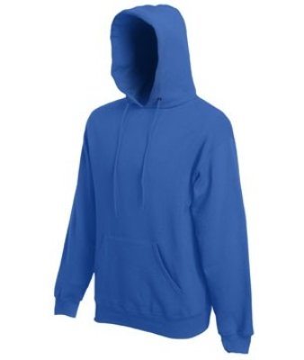 Heren Hoodie Classic Fruit of the Loom royal blue