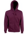 Hooded sweater Zip Sweatshirt Fruit of the Loom 62-034-0 burgundy