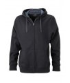 Hooded Sweaters Heren JN595 zwart-carbon