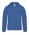 Kinder Hooded Full Zip B&C kids royal blue