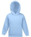 Kinder Hooded sweaters Fruit of the Loom Sky Blue