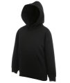 Kinder Hooded sweaters Fruit of the Loom Zwart