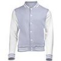 Sweatjacket Baseball AWDis JH43J heather grey-white