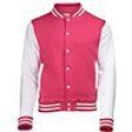 Sweatjacket Baseball AWDis JH43J hot pink-white