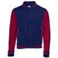 Sweatjacket Baseball AWDis JH43J oxford navy-burgundy