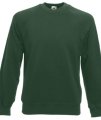 Sweater Raglan Fruit of the Loom 62-216-0 bottle green