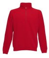 Sweater Zip Neck Fruit of the Loom 62-032-0 rood