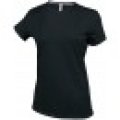 T-shirt V hals Dames Kariban K381 BLACK