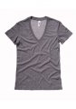 Dames T-shirts V hals Bella 8435 grey-triblend