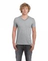 Goedkope T-shirts V hals Gildan softstyle 64VOO sport grey