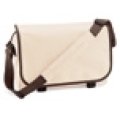 Tassen, Schoudertas Messenger Bag Bagbase BG021 sand-chocolate