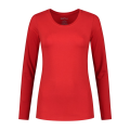 Dames T-shirt Lange mouw Santino Juna rood